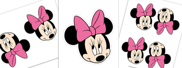 Minnie Mouse Shy Cut Outs