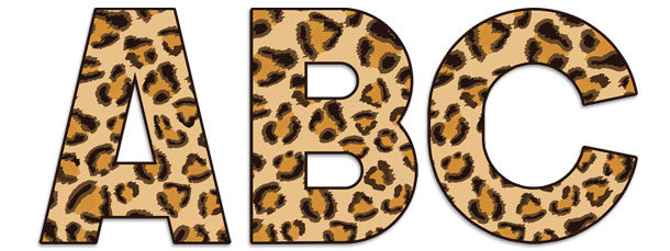 big safari letters